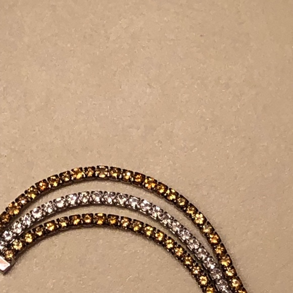 NWOT Sterling Silver White Topaz & Citrine Bracelet - Picture 12 of 12